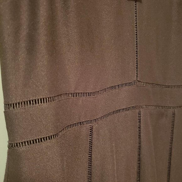 🍋NWT Banana Republic Classic Black Midi Dress (Size 6) - Picture 4 of 7